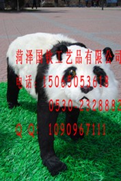 供应仿真熊猫，仿真梅花鹿，仿真豹子